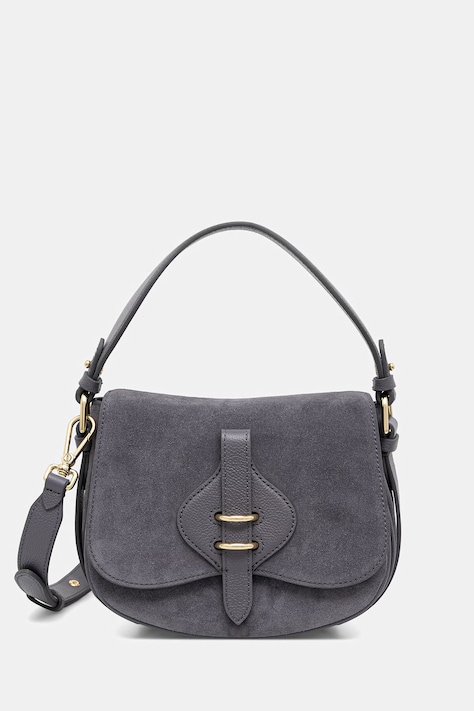 Coccinelle borsa a tracollo da donna in camoscio MAVERY SUEDE grigia E1 U7H 18 02 01