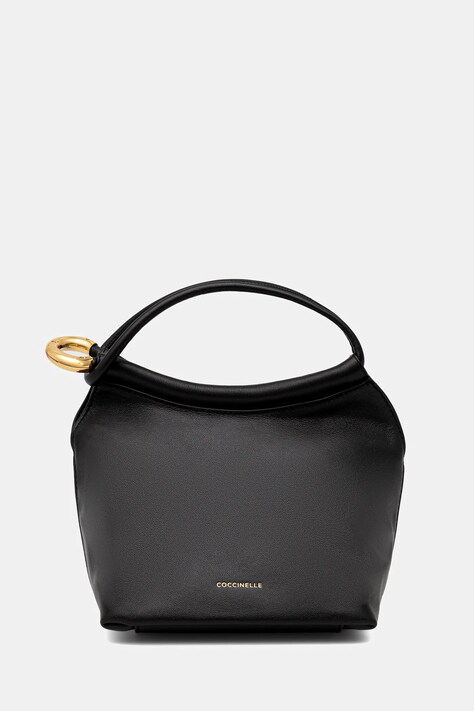 Coccinelle torebka skórzana FINN POUCH kolor czarny E1 UAA 58 01 01