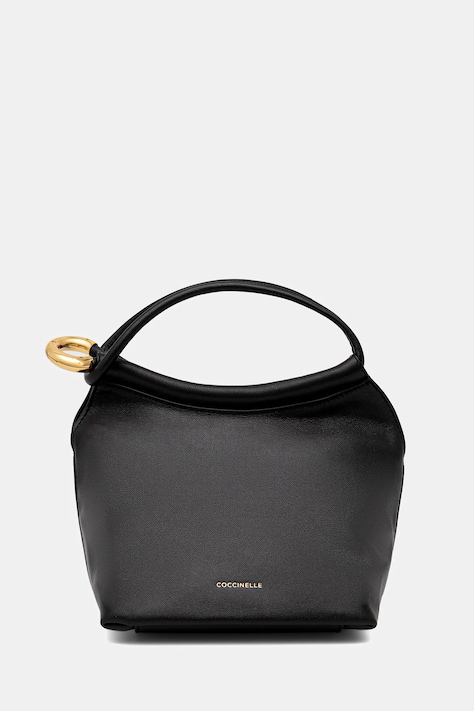 Coccinelle torebka skórzana FINN POUCH kolor czarny E1 UAA 58 01 01