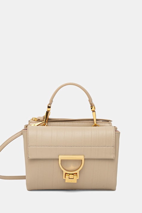 Coccinelle torebka skórzana ARLETTIS PLISSE kolor beżowy E1 UD9 55 B7 01