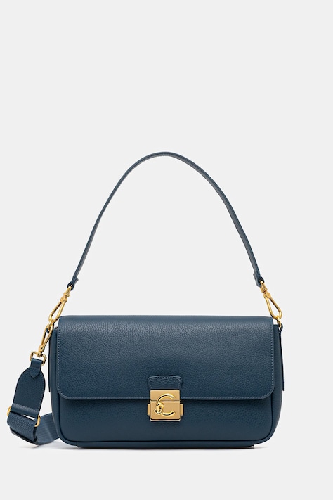 Coccinelle torebka skórzana C-ME LOCK kolor niebieski E1 U4K 12 01 01