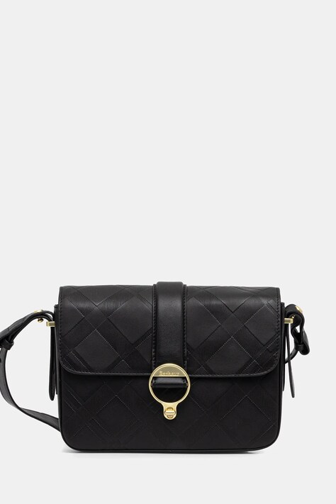 Barbour torebka skórzana Rosa kolor czarny LBA0509