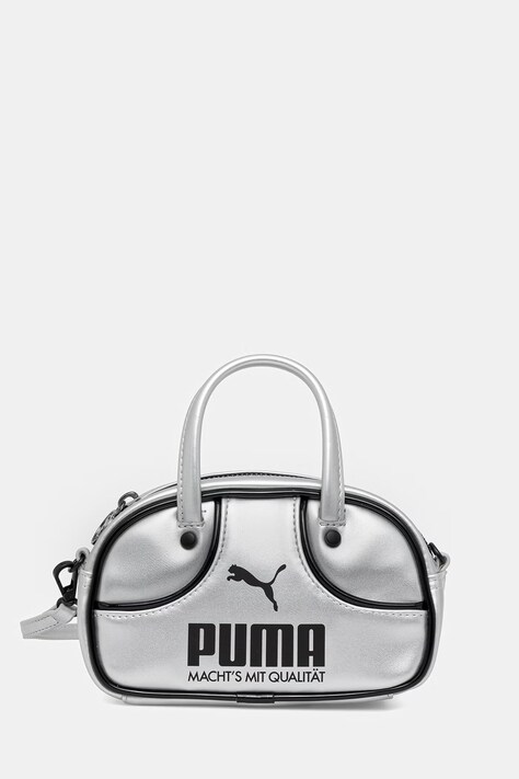 Puma torebka 1976 Metallic Micro Grip kolor srebrny 092485