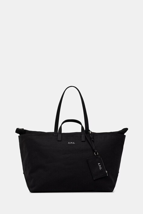 A.P.C. torebka bawełniana LE DRUMMER TOILE kolor czarny COHMP.F67046