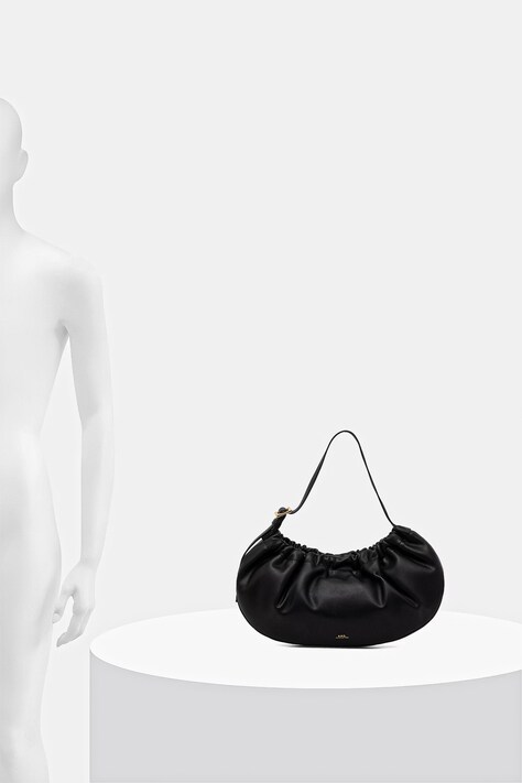 Сумочка A.P.C. SAC NINON HOOP — SS26-TOD12C, чорний — фото 6