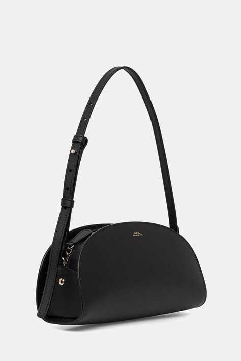 A.P.C. сумочка жіноча шкіряна SAC DEMI.LUNE SHOULDER — SS26-TOD12D, чорний — фото 2