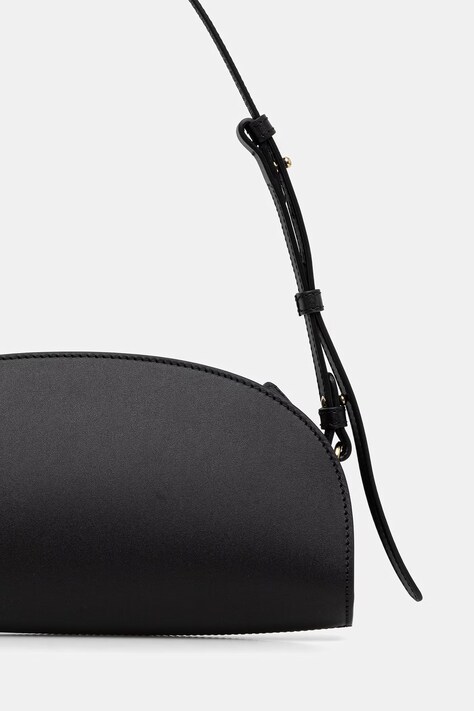 A.P.C. сумочка жіноча шкіряна SAC DEMI.LUNE SHOULDER — SS26-TOD12D, чорний — фото 3