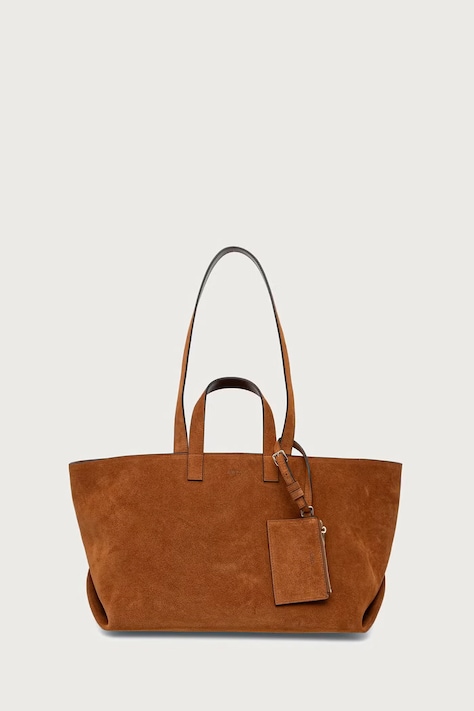 A.P.C. Сумка-шоппер для женщин из замши LE DRUMMER коричневая PXCAL.F67057