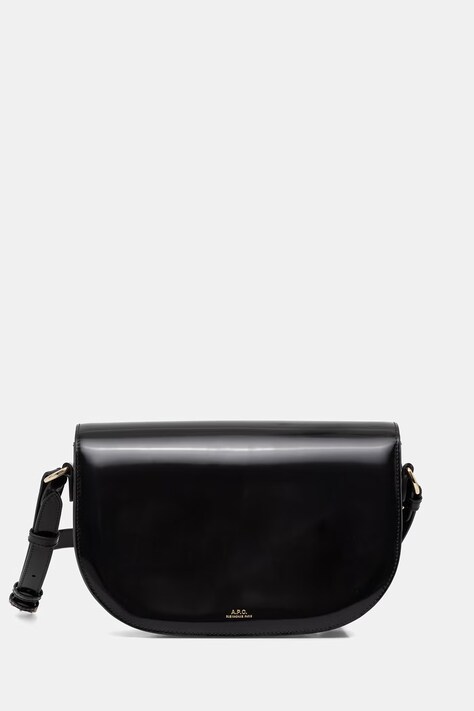 A.P.C. torebka bagietka damska skórzana LE B-SIDE czarna PXCBT.F67020