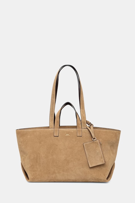 A.P.C. torebka damska zamszowa LE DRUMMER beżowa PXCDB.F67057