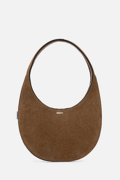 Coperni kopertówka zamszowa Soft Swipe kolor brązowy COPBA108F6049