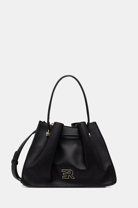 ERMANNO Firenze torebka damska z imitacji skóry czarna 12402133