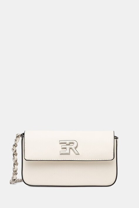 ERMANNO Firenze torebka crossbody damska z imitacji skóry beżowa 12402162