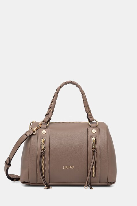 Liu Jo torebka kuferek damska z imitacji skóry beżowa AA6040 E1120