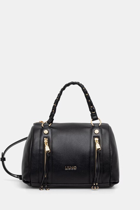 Liu Jo torebka kuferek damska z imitacji skóry czarna AA6040 E1120