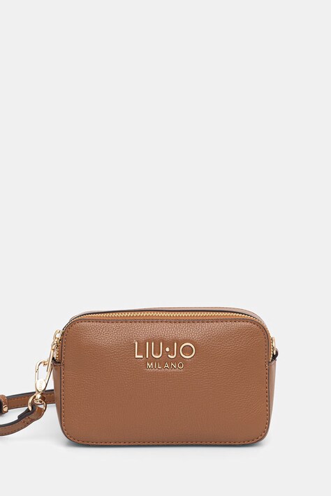 Liu Jo torebka crossbody damska z imitacji skóry brązowa AA6100 E1012