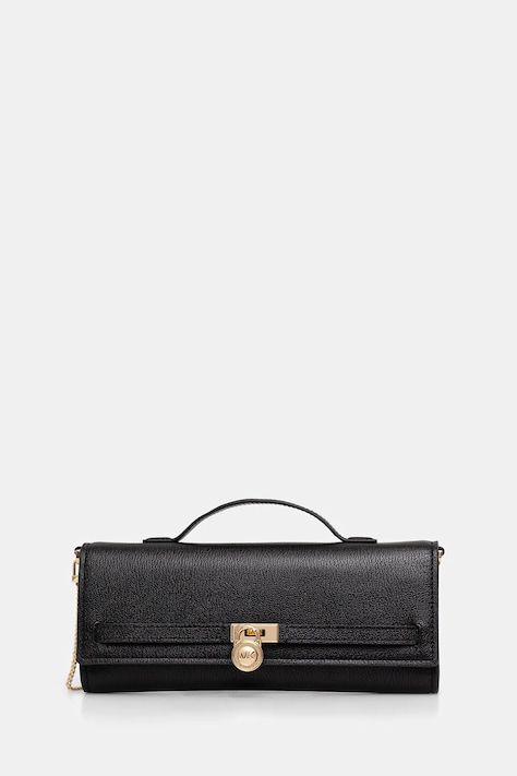 MICHAEL Michael Kors kopertówka skórzana kolor czarny 30F5GHMC8L