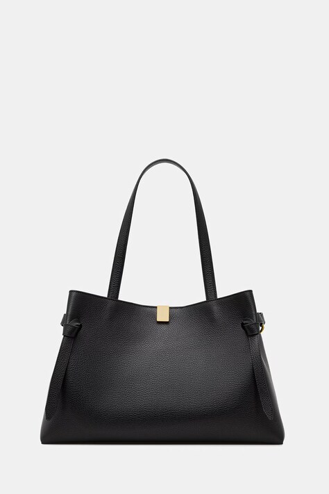 Yuzefi torebka skórzana GYOZA TOTE kolor czarny YUZPF25-HB-GZT-L034