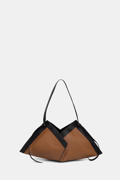 Yuzefi torebka damska skórzana WONTON brązowa YUZSS26-HB-WO-L069