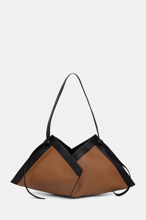 Yuzefi torebka damska skórzana WONTON brązowa YUZSS26-HB-WO-L069