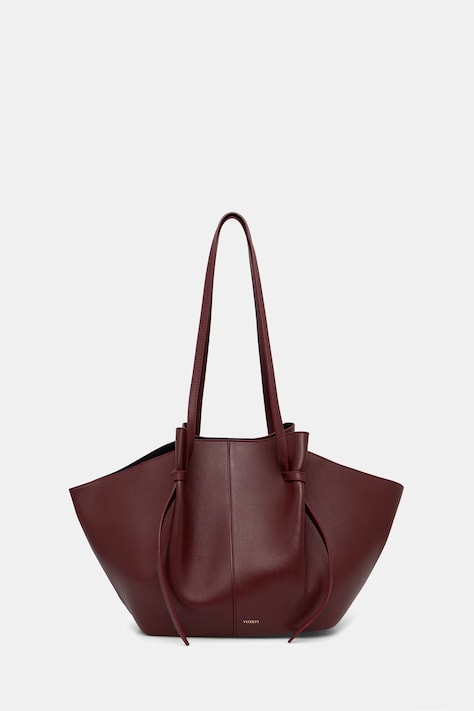 Yuzefi torebka shopper damska skórzana LARGE MOCHI bordowa YUZSS26-HB-LM-L071