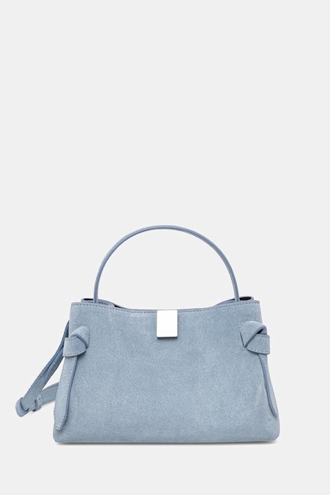 Yuzefi torebka crossbody damska zamszowa GYOZA MINI niebieska YUZSS26-HB-MGZ-S027