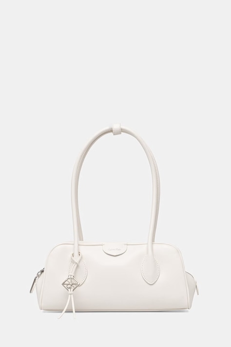 Calvin Klein torbica - kovček ženska iz umetnega usnja bela LV04F3369G