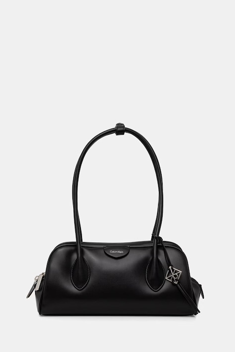 Calvin Klein torebka kuferek damska z imitacji skóry czarna LV04F3369G