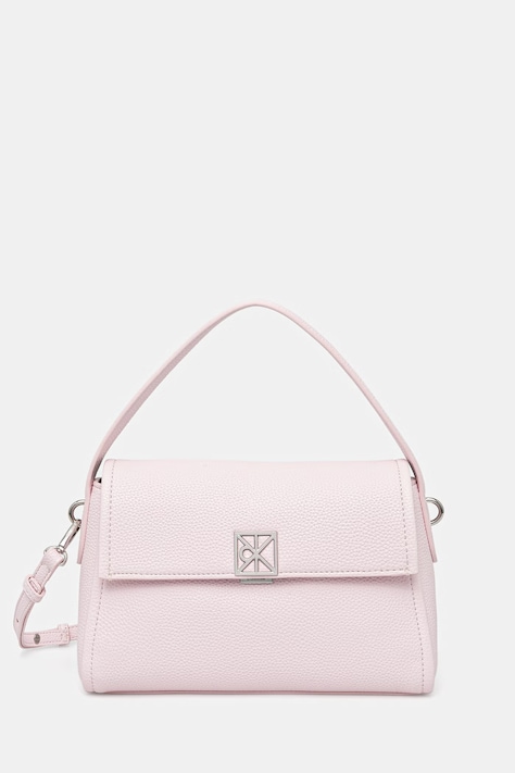 Calvin Klein torebka crossbody damska z imitacji skóry różowa LV04F3425G