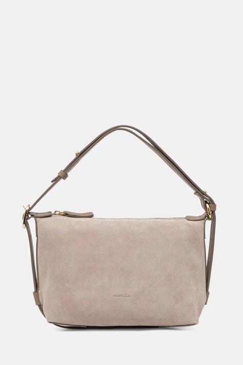 Marella torebka zamszowa MLAPUZZLE kolor brązowy 2613513056200