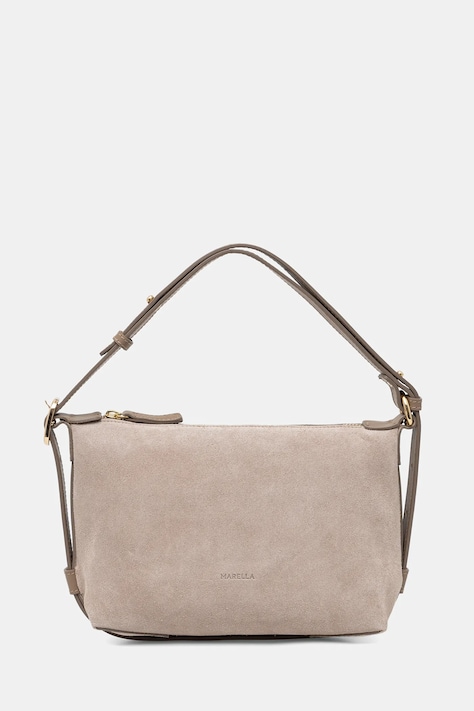 Marella torebka zamszowa MLAPUZZLE kolor brązowy 2613513056200