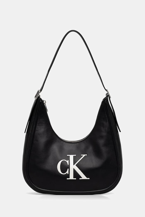 Calvin Klein baguette kabelka dámská z imitace kůže černá LV04F3427G