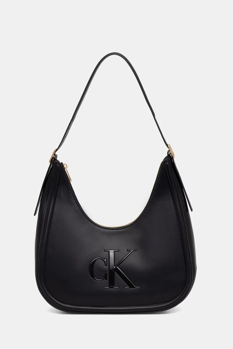 Calvin Klein baguette Γυναικεία από απομίμηση δέρματος μαύρη LV04F3427G