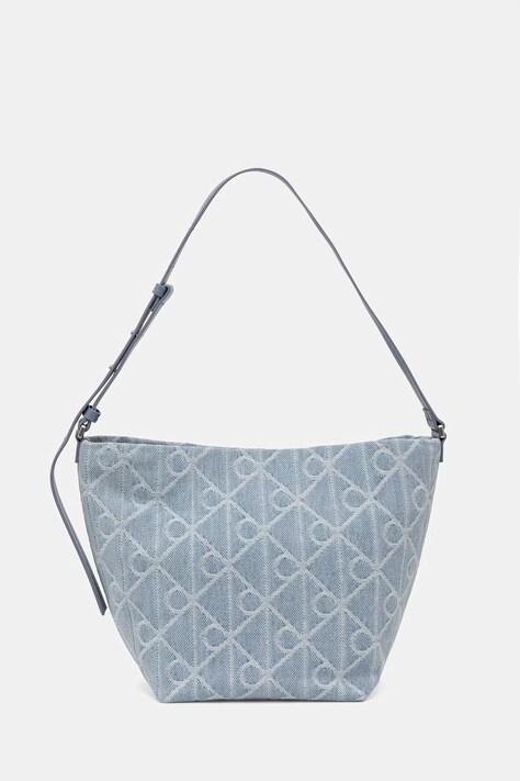 Calvin Klein torba košarica ženska pamučna plava LV04F3432G