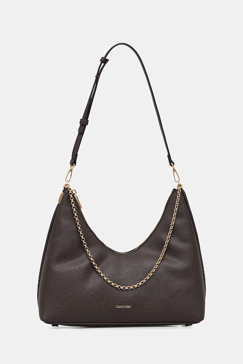 Calvin Klein borsa hobo da donna in similpelle marrone LV04F3495G