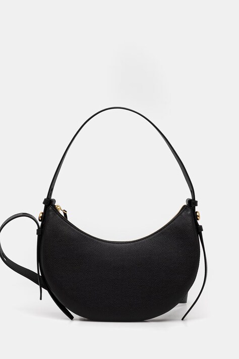 Tory Burch torebka skórzana Romy kolor czarny 178677