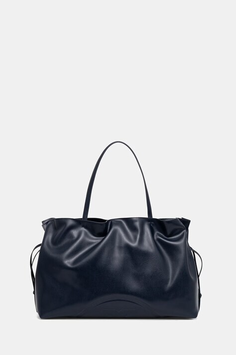 Tory Burch torebka tote damska z imitacji skóry Ella granatowa 178767
