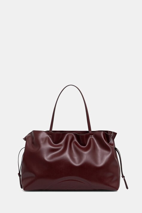 Tory Burch torebka tote damska z imitacji skóry Ella bordowa 178767
