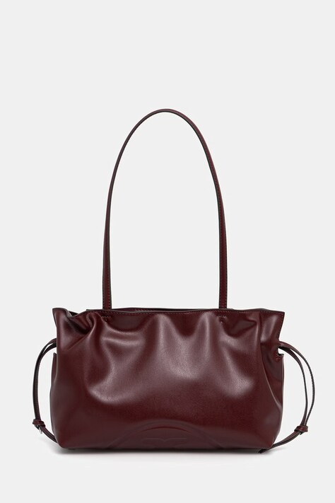 Tory Burch torebka tote damska z imitacji skóry Ella bordowa 178768