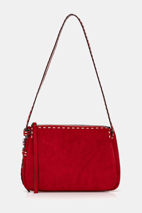 Кожаная сумочка Tory Burch Romy цвет красный 183222