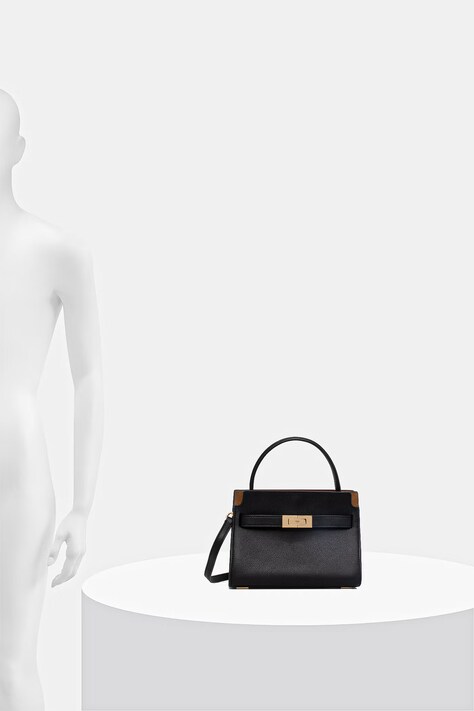 Tory Burch torebka skórzana Lee Radziwill kolor czarny 178963