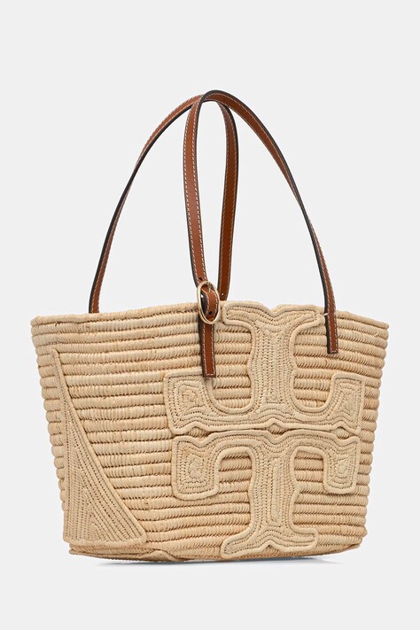 Tory Burch сумка-тоут жіноча плетена Ella — SS26-TOD1BU, бежевий — фото 2