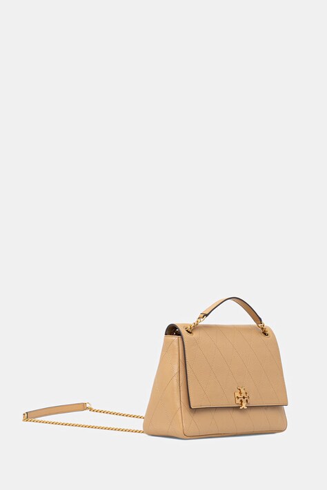 Tory Burch сумка крос-боді жіноча шкіряна Charlie — SS26-TOD1CA, бежевий — фото 2