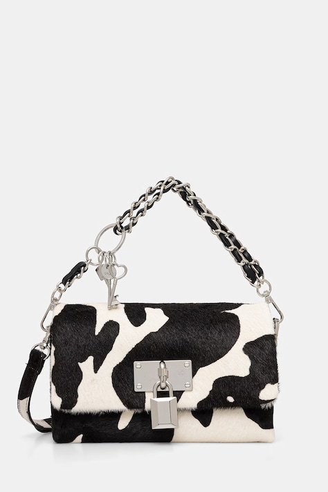 Aldo torebka skórzana JACKIEMINI kolor czarny 14217204