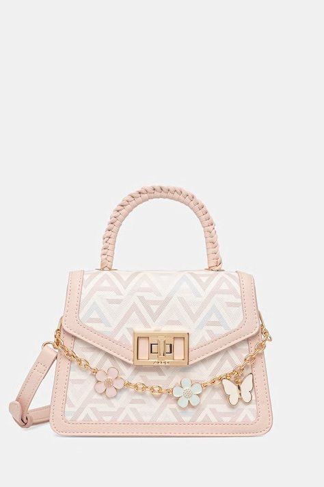 Aldo torebka crossbody damska z imitacji skóry LINDSAY beżowa 14336809