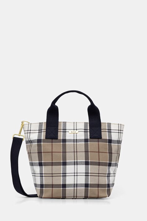 Barbour torebka shopper damska bawełniana Maisy beżowa LBA0468