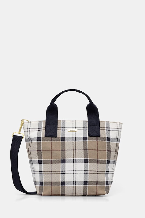 Barbour torebka shopper damska bawełniana Maisy beżowa LBA0468