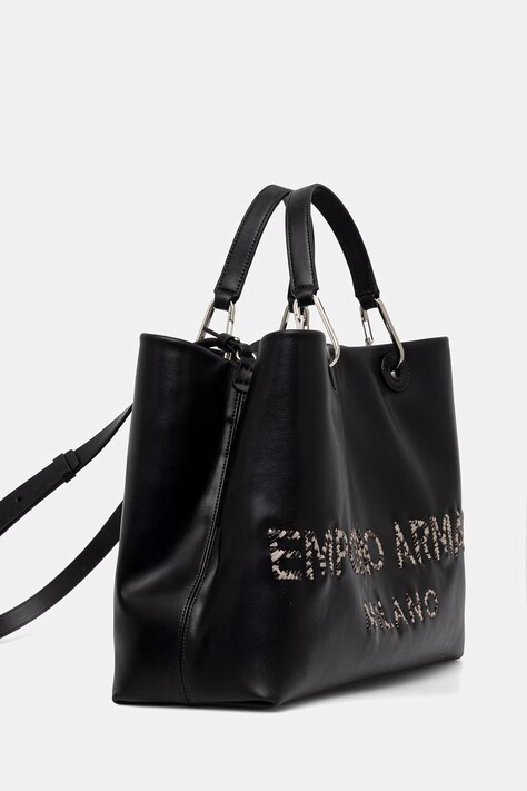 Шкіряна сумочка Emporio Armani — SS26-TOD1I9, чорний — фото 2