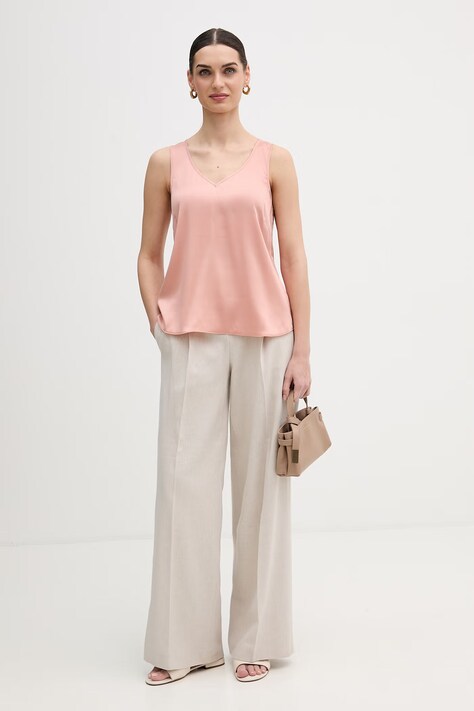 Шкіряна сумочка Emporio Armani — SS26-TOD1IE, бежевий — фото 6