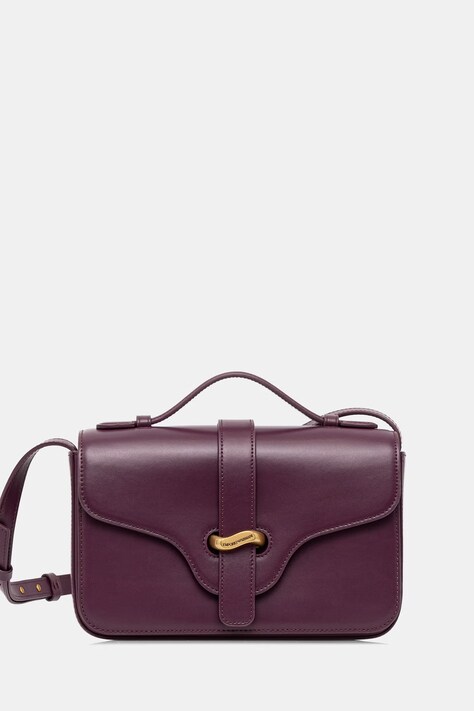 Emporio Armani Torebka crossbody damska skórzana fioletowa EW004419 AF25356